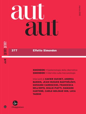 cover image of Aut Aut 377